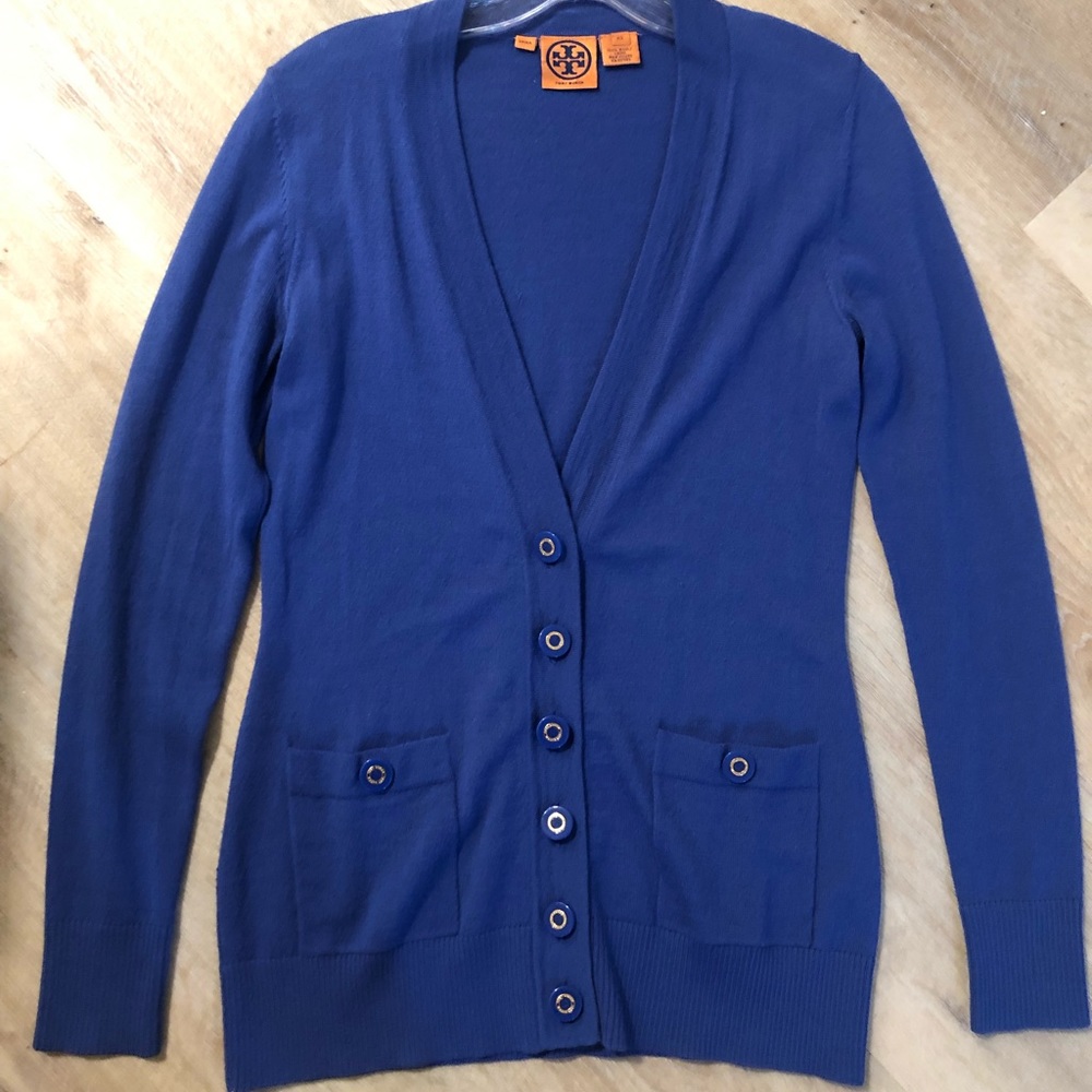 Tory Burch Moreno Wool Cardigan Sweater Sz XS